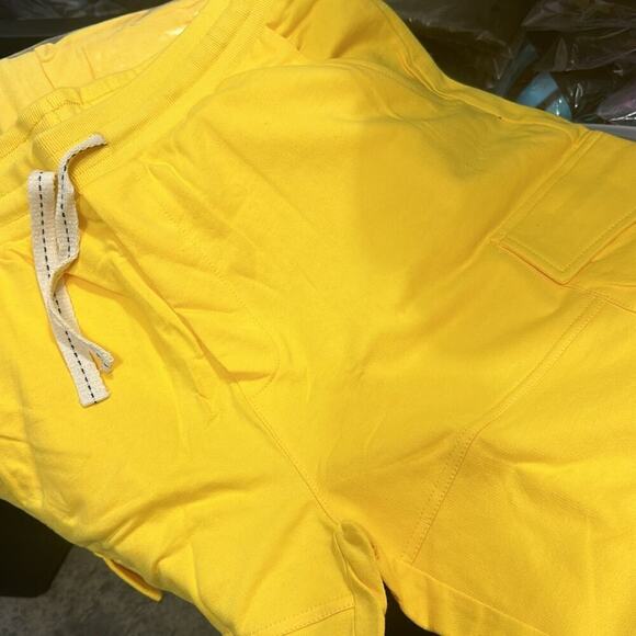 Mens Cargo Shorts Cotton Casual Lounge Shorts Elastic Waist Workout Shorts XL - Picture 7 of 7